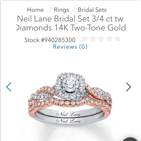 Engagement ring and wedding band